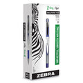 Zebra Z-Grip Flight Ballpoint Pen, Stick, Bold 1.2 mm, Blue Ink, White/Blue Fashion Accents Barrel, 12/Pack