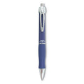 Zebra GR8 Gel Pen, Retractable, Medium 0.7 mm, Blue Ink, Blue/Silver Barrel, 12/Pack