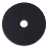 Boardwalk Stripping Floor Pads, 15" Diameter, Black, 5/Carton