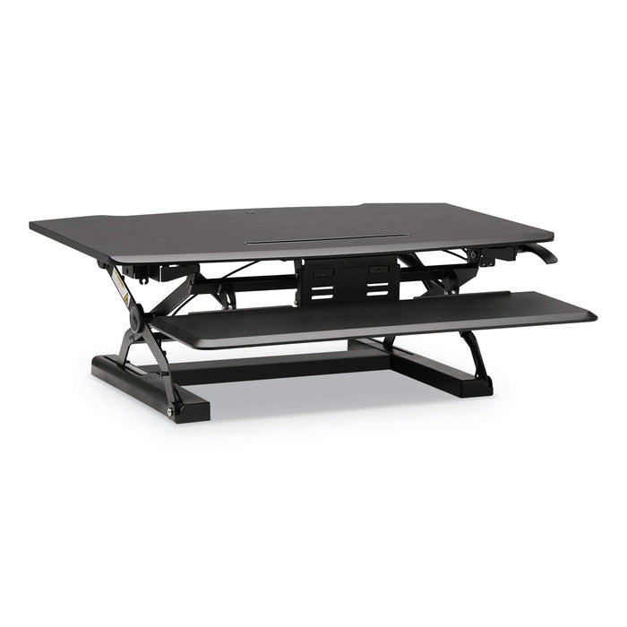 HON Coordinate Portable Desktop Riser, 35.04" x 31.1" x 5" to 16.54", Black