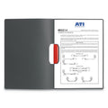 Durable DURASWING Report Cover, Clip Fastener, 8.5 x 11, Graphite/Graphite, 5/Pack