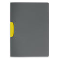 Durable DURASWING Report Cover, Clip Fastener, 8.5 x 11, Graphite/Graphite, 5/Pack