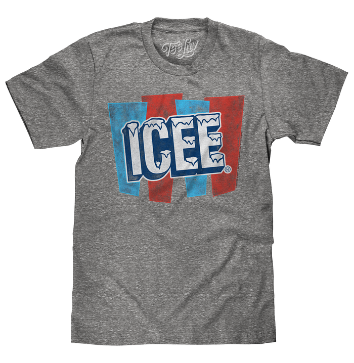 ICEE Faded Logo T-Shirt - Gray by Tee Luv