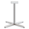 HON Arrange X-Leg Base for 42" to 48" Tops, 32w x 32d x 28h, Silver