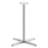 HON Arrange X-Leg Base for 42" to 48" Tops, 32w x 32d x 40h, Silver