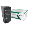 Lexmark 74C0HCG High-Yield Toner, 12,000 Page-Yield, Cyan