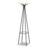 Safco Family Coat Rack, 4 Garments, 16.5w x 16.5d x 72.75h, Black