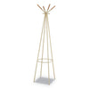 Safco Family Coat Rack, 4 Garments, 16.5w x 16.5d x 72.75h, Cream