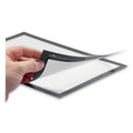Durable DURAFRAME Sign Holder, 8.5 x 11, Silver Frame, 2/Pack