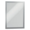 Durable DURAFRAME Sign Holder, 8.5 x 11, Silver Frame, 2/Pack