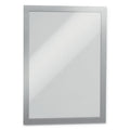 Durable DURAFRAME Sign Holder, 8.5 x 11, Silver Frame, 2/Pack