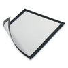 Durable DURAFRAME Magnetic Sign Holder, 8.5 x 11, Black Frame, 2/Pack