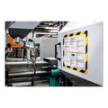 Durable DURAFRAME Security Magnetic Sign Holder, 8.5 x 11, Yellow/Black Frame, 2/Pack