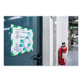 Durable DURAFRAME Security Magnetic Sign Holder, 8.5 x 11, Green/White Frame, 2/Pack