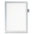 Durable DURAFRAME Note Sign Holder, 8.5 x 11, Silver Frame