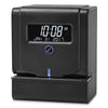 Lathem Heavy-Duty Thermal Time Clock, Digital Display, Charcoal