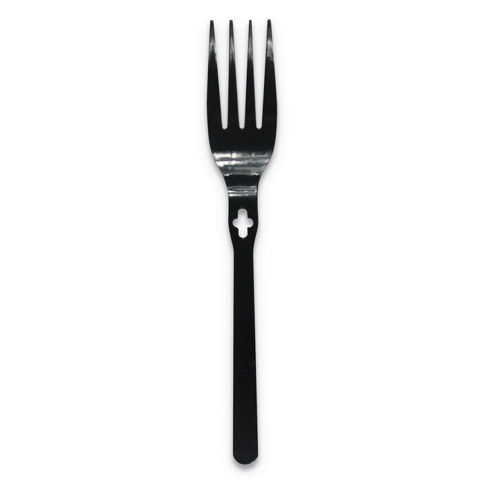 WeGo Fork WeGo Polystyrene, Fork, Black, 1000/Carton