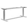HON Coordinate Height-Adjustable Base, 72w x 24d x 25.5 to 45.25h, Nickel
