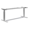 HON Coordinate Height-Adjustable Base, 72w x 24d x 25.5 to 45.25h, Nickel