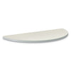 HON Build Half Round Shape Table Top, 60w x 30d, Silver Mesh