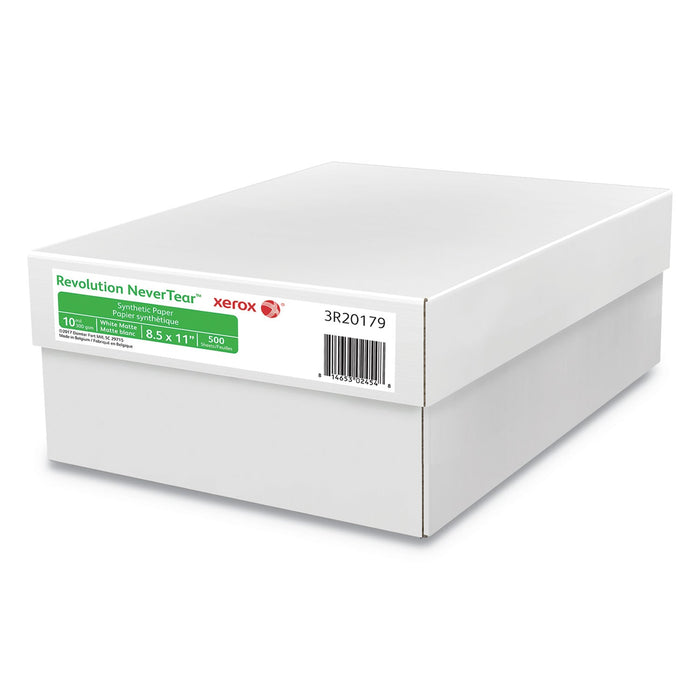xerox Revolution NeverTear, 10 mil, 8.5 x 11, Smooth White, 500/Ream