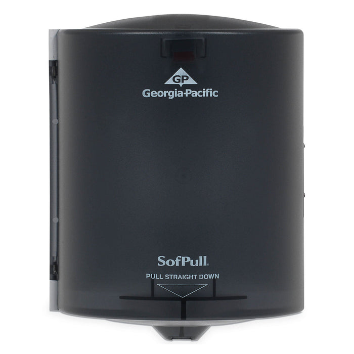 Georgia Pacific SofPull Center Pull Hand Towel Dispenser, 9.25 x 8.75 x 11.5, Smoke