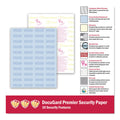 DocuGard Medical Security Papers, 24 lb Bond Weight, 8.5 x 11, Blue, 500/Ream
