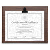 DAX Plaque With Metal Clip, Wood, 8.5 x 11 Insert, Walnut