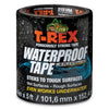 T-REX Waterproof Tape, 3" Core, 4" x 5 ft, Black