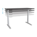 Fellowes Levado Laminate Table Top, 72" x 30" x , Gray