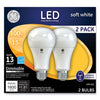 GE LED Soft White A21 Dimmable Light Bulb, 15 W, 2/Pack