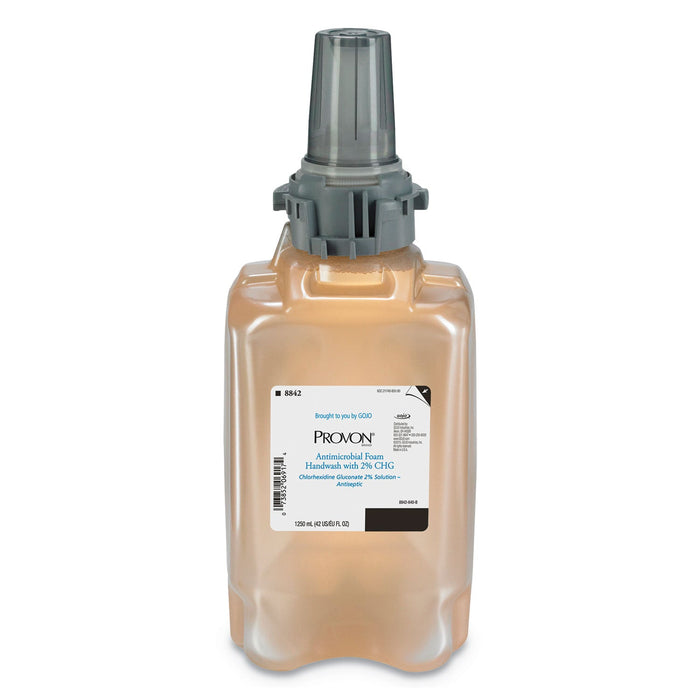 PROVON Antimicrobial Foam Handwash, Fragrance-Free, 1,250 mL, 3/Carton