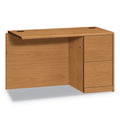 HON 10700 Series Full Right Pedestal Return, 48w x 24d x 29.5h, Harvest