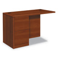 HON 10700 Series Full Left Pedestal Return, 48w x 24d x 29.5h, Cognac