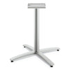 HON Between Seated-Height X-Base for 30" to 36" Table Tops, 26.18w x 29.57h, Silver