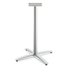 HON Between Standing-Height X-Base for 42" Table Tops, 32.68w x 41.12h, Silver