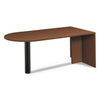 HON Foundation Peninsula with End Panel, Steel Support Column, 72w x 36d x 29h, Shaker Cherry