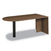 HON Foundation Peninsula with End Panel, Steel Support Column, 72w x 36d x 29h, Pinnacle
