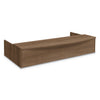HON Foundation Reception Station with Bow Front, 72" x 36" x 14.25", Pinnacle