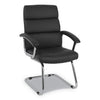 HON Traction Guest Chair, 20.1" x 27.2" x 39.3", Black Seat/Back, Chrome Base