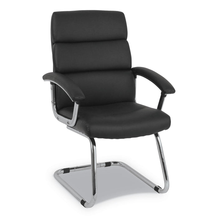 HON Traction Guest Chair, 20.1" x 27.2" x 39.3", Black Seat/Back, Chrome Base