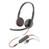 poly Blackwire 3225, Binaural, Over the head Headset