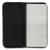 Universal Business Card Holder, Holds 160 3.5 x 2 Cards, 4.75 x 10.13, Vinyl, Black