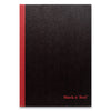 Black n' Red Hardcover Casebound Notebook, SCRIBZEE Compatible, 1 Subject, Wide/Legal Rule, Black Cover, 9.75 x 6.75, 96 Sheets