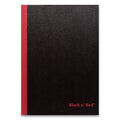 Black n' Red Hardcover Casebound Notebook, SCRIBZEE Compatible, 1 Subject, Wide/Legal Rule, Black Cover, 9.75 x 6.75, 96 Sheets