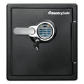 Sentry Fire-Safe with Biometric and Keypad Access, 1.23 cu ft, 16.3w x 19.3d x 17.8h, Black