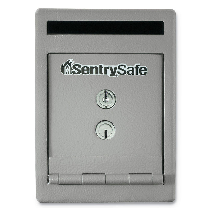 Sentry UC025K Safe, 0.23 cu ft, 6 x 12.3 x 8.5, Silver