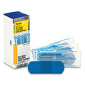 First Aid Only Refill for SmartCompliance General Cabinet, Blue Metal Detectable Bandages,1 x 3, 25/Box