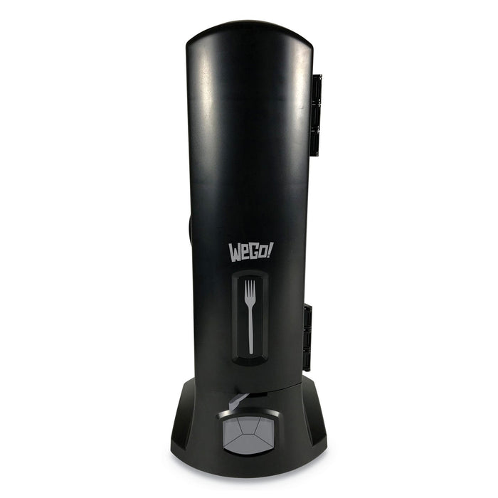 WeGo Dispenser, Forks, 10.22 x 12.5 x 23.75, Black