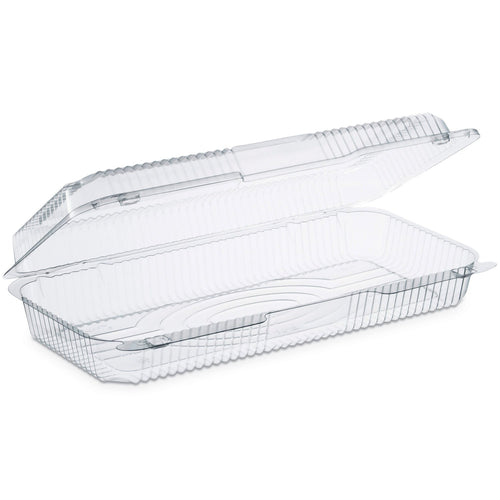 Dart StayLock Clear Hinged Lid Containers, 50.2 oz, 6.8 x 13.4 x 2.6, Plastic, 200/Carton